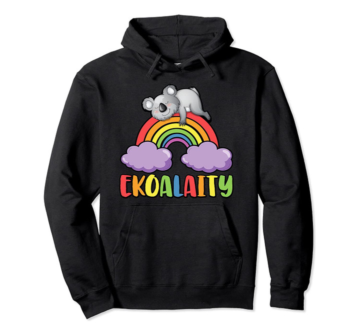 EKOALAITY Gay Pride Month Cute Koala Rainbow Pullover Hoodie, T Shirt, Sweatshirt