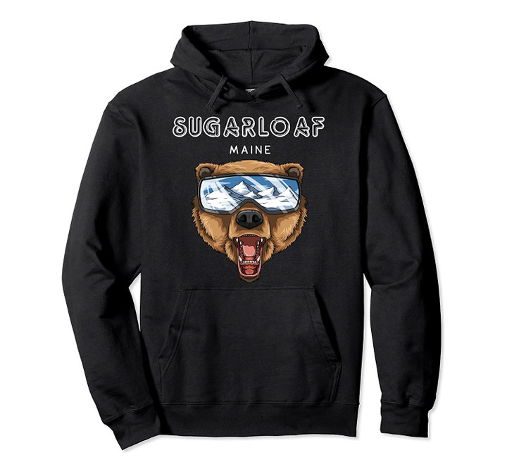Sugarloaf Maine - USA Grizzly Ski Resort 80s Retro Gift Pullover Hoodie, T Shirt, Sweatshirt