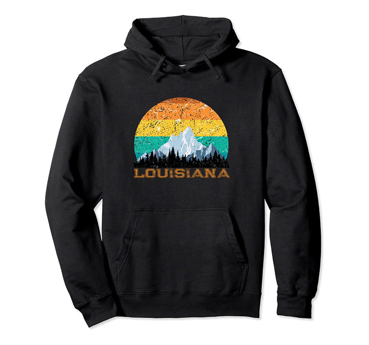 Sunset Louisiana LA Souvenir Love Vintage State Outfit Pullover Hoodie, T Shirt, Sweatshirt