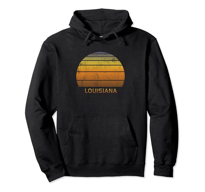 Retro Louisiana Pullover Hoodie, T Shirt, Sweatshirt