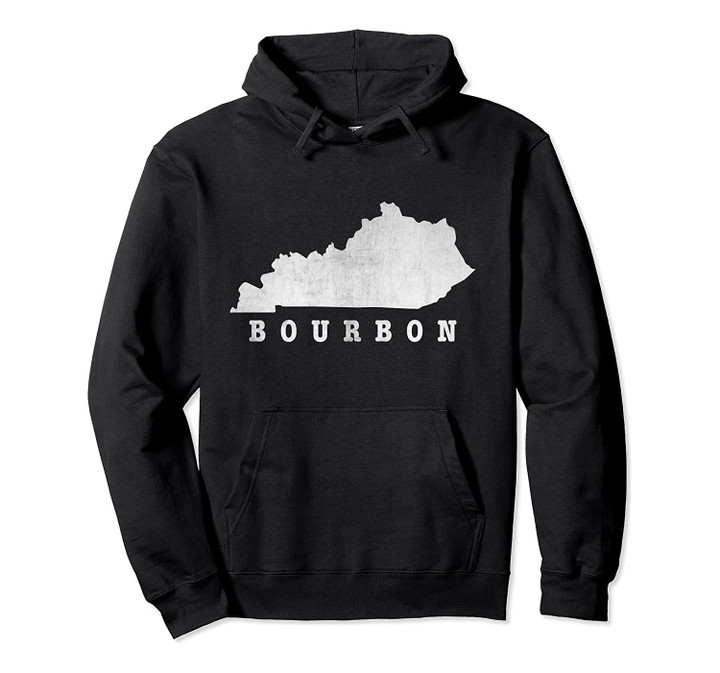 Distressed Kentucky Silhouette Bourbon Hoodie, T Shirt, Sweatshirt