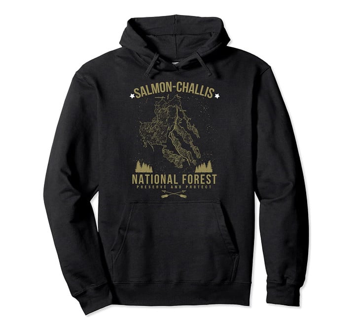 SALMON Challis National Forest Hoodie Hiking Lover Gift, T Shirt, Sweatshirt