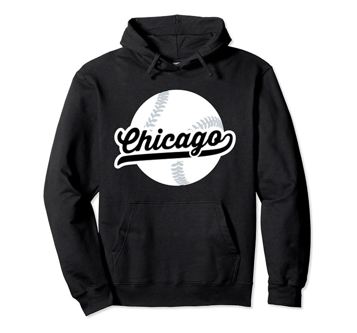 Chicago Baseball Vintage Pride Love City Black Text Pullover Hoodie, T Shirt, Sweatshirt