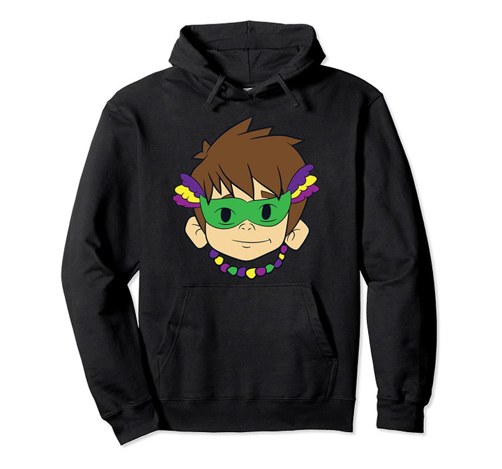 Mardi Gras Beads Design Boy Gift Pullover Hoodie, T Shirt, Sweatshirt