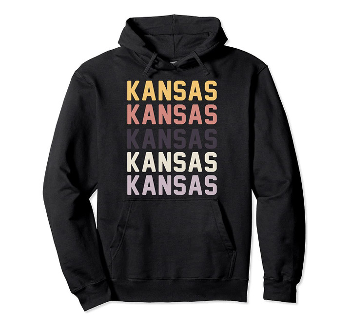 Kansas Pastel Stacked Pullover Hoodie, T Shirt, Sweatshirt
