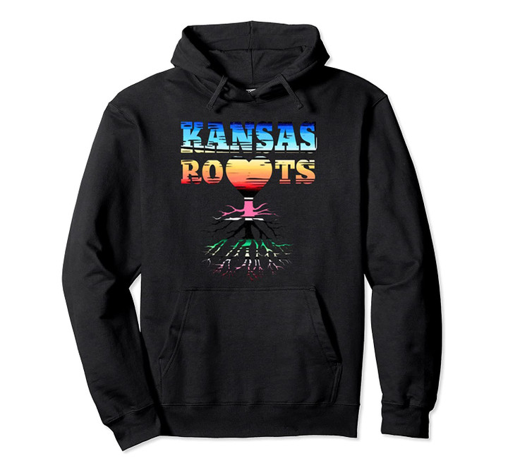 Kansas Roots Tree Root Heart Serape Cute Gift Pullover Hoodie, T Shirt, Sweatshirt