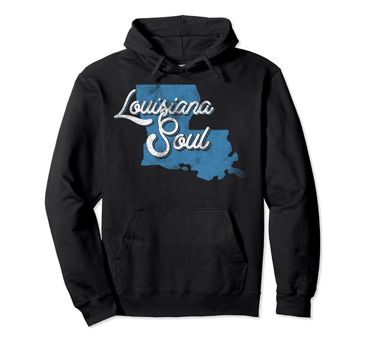 Louisiana Soul Blue State Pullover Hoodie, T Shirt, Sweatshirt