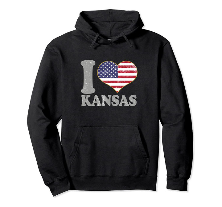 Kansas Hooded Pullover Hoodie Clothing State City Pride Apparel, T Shirt, Sweatshirt