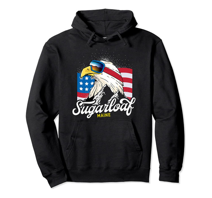Sugarloaf, Maine - USA Winter Sports Retro Pullover Hoodie, T Shirt, Sweatshirt