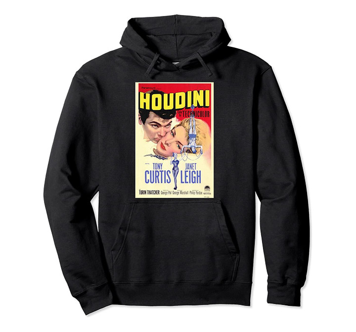 Houdini Movie Poster Vintage Retro Graphic Perfect Artwork Pullover Hoodie, T Shirt, Sweatshirt