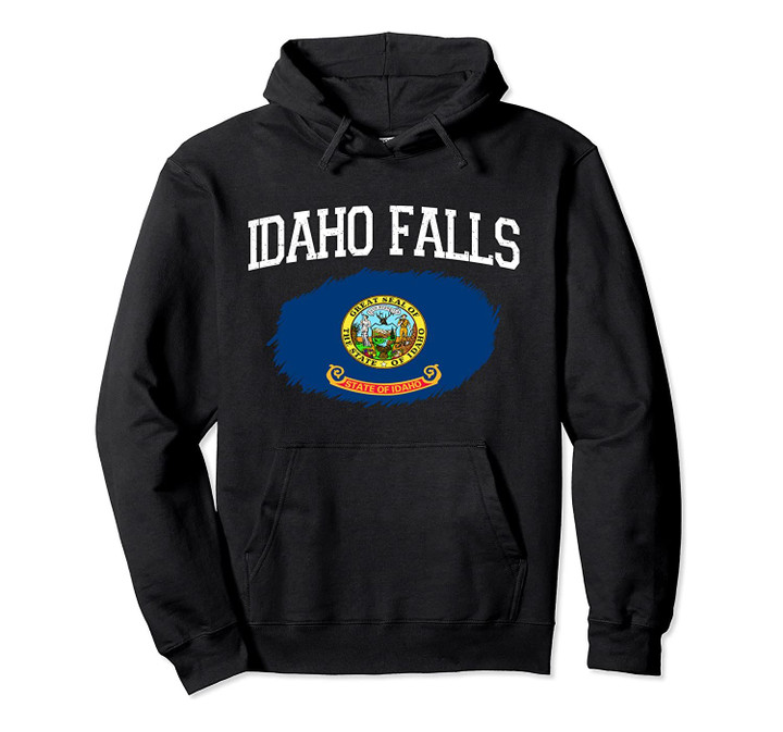 IDAHO FALLS ID IDAHO Flag Vintage USA Sports Men Women Pullover Hoodie, T Shirt, Sweatshirt