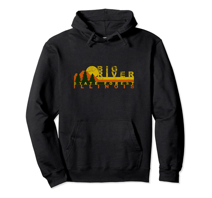 Big River State Forest Vintage Retro Pullover Hoodie, T Shirt, Sweatshirt