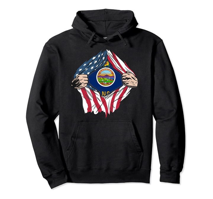 American Patriotic Gifts - Kansas State Flag Pullover Hoodie, T Shirt, Sweatshirt