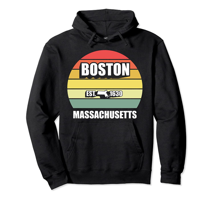 Sports Design Boston Massachusetts MA Vintage Retro Boston Pullover Hoodie, T Shirt, Sweatshirt