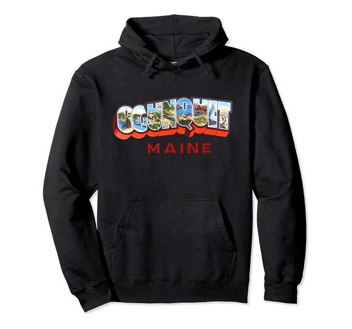 Ogunquit Maine ME Retro Vintage Hoodie, T Shirt, Sweatshirt