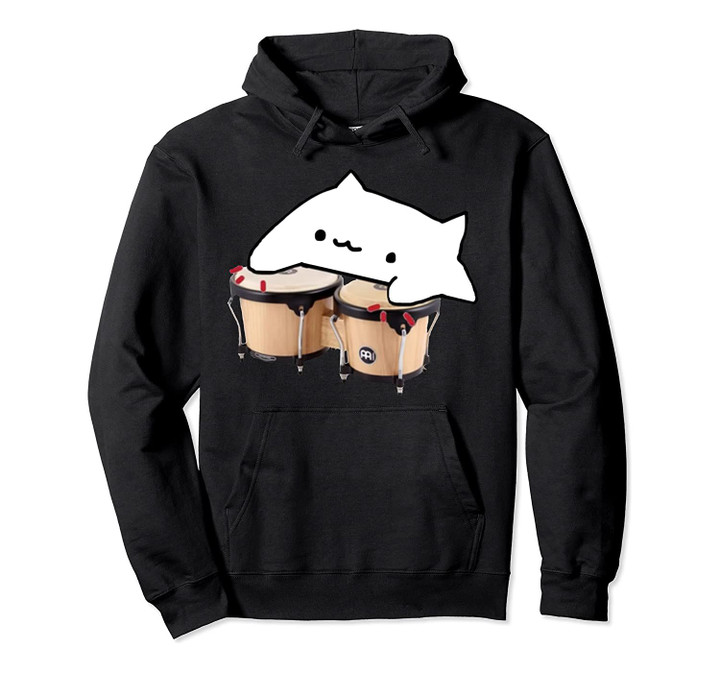 Bongo Cat Dank Memes Pullover Hoodie, T Shirt, Sweatshirt