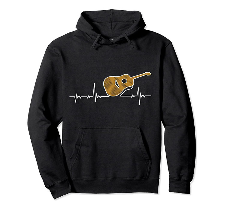 Guitar Sheet Music Heartbeat - Guitarist Gift Pullover Hoodie, T Shirt, Sweatshirt