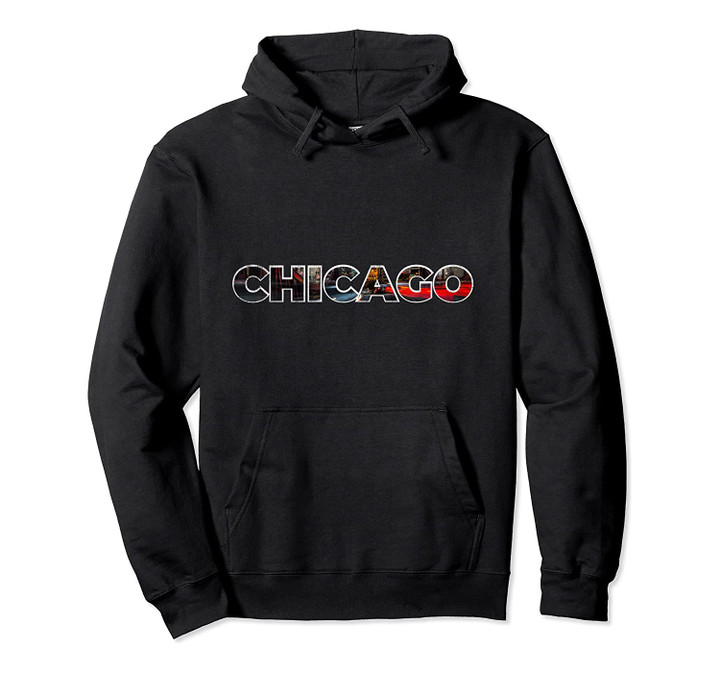 Chicago City Skyline Illinois Souvenir Pullover Hoodie, T Shirt, Sweatshirt