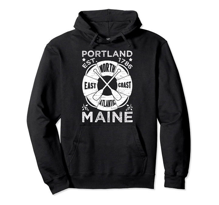 Portland Maine 1786 Pullover Hoodie, T Shirt, Sweatshirt