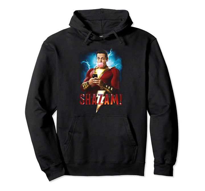 Shazam Movie Poster Pullover Hoodie, T Shirt, Sweatshirt
