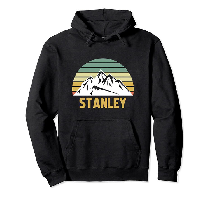 Vintage Stanley Idaho Sawtooth Mountains Retro Travel Gift Pullover Hoodie, T Shirt, Sweatshirt