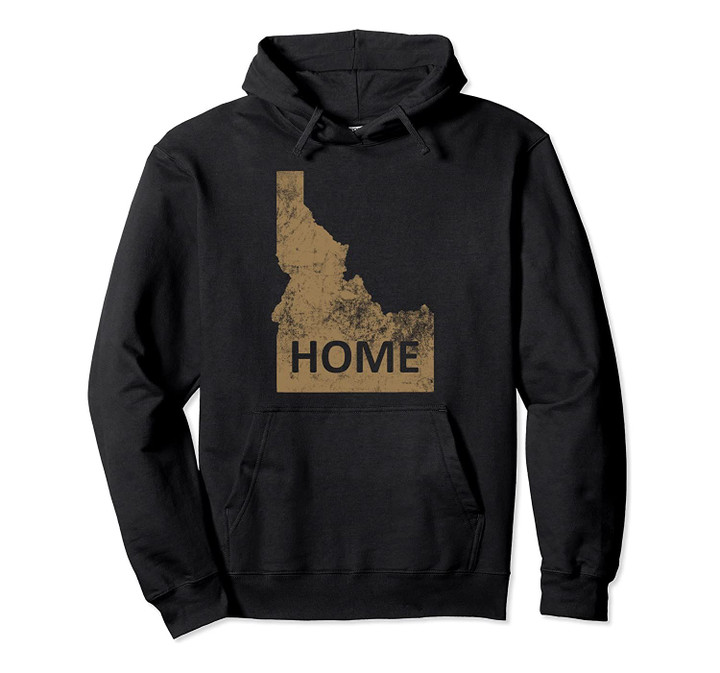 Home - Idaho Gold on Black Pullover Hoodie, T Shirt, Sweatshirt