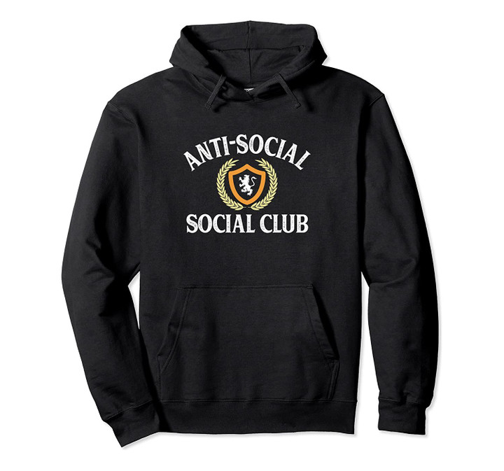 Anti-Social - Social Club - Vintage Retro Pullover Hoodie, T Shirt, Sweatshirt
