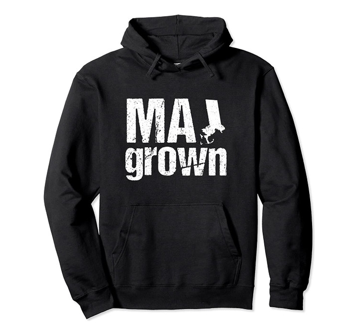 Massachusetts Vintage MA State Grown Home Gift Pullover Hoodie, T Shirt, Sweatshirt
