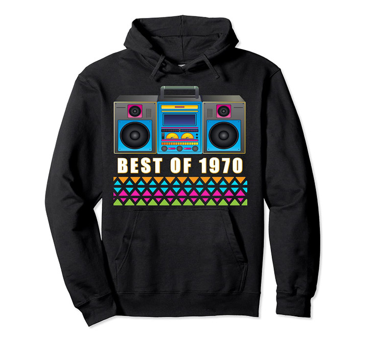 Vintage Best Of 1970 50th Birthday Tape Cassette Music Box Pullover Hoodie, T Shirt, Sweatshirt