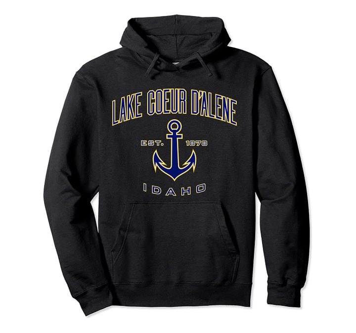 Lake Coeur d'Alene ID Hoodie for Women & Men, T Shirt, Sweatshirt