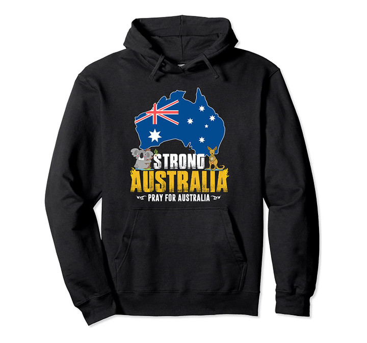 Support Australia Strong save koala Kangaroo Retro Vintage Pullover Hoodie, T Shirt, Sweatshirt