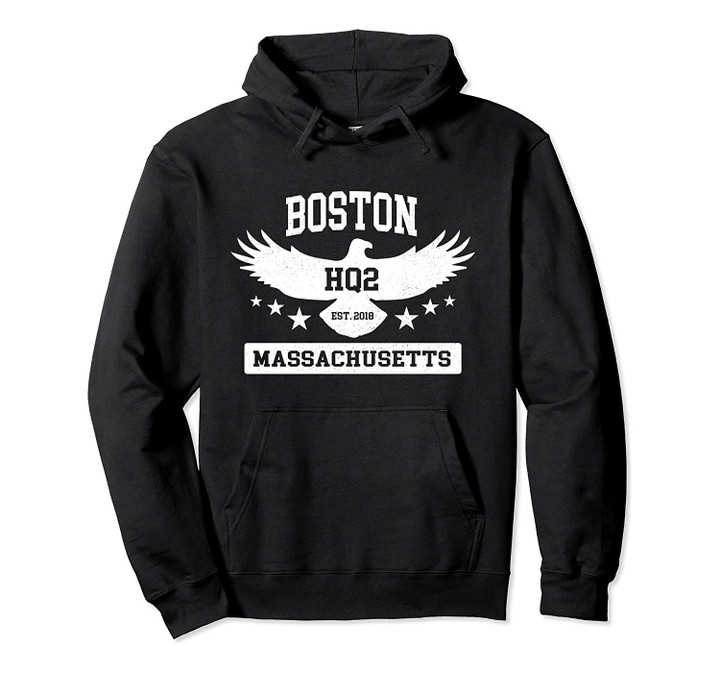 Boston Massachusetts HQ2 Pullover Hoodie Hoodie, T Shirt, Sweatshirt