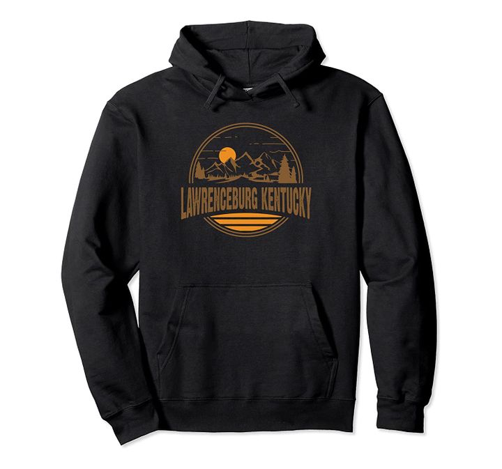 Vintage Lawrenceburg, Kentucky Mountain Print Pullover Hoodie, T Shirt, Sweatshirt