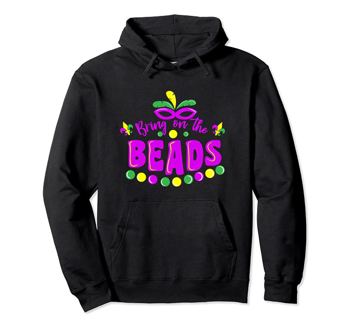 Mardi Gras Jester Bring On The Beads Carnival Louisiana Gift Pullover Hoodie, T Shirt, Sweatshirt