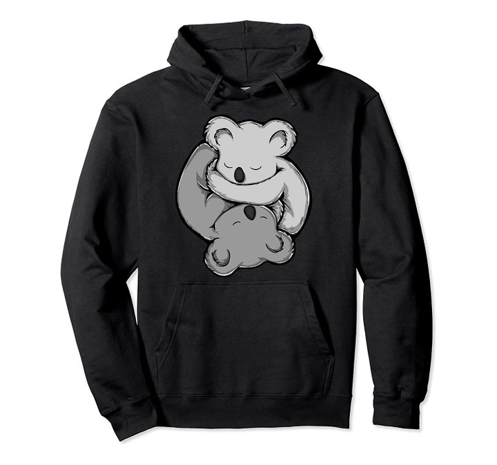 Cute Koala Bear Yin Yang Pullover Hoodie, T Shirt, Sweatshirt