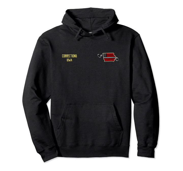 Correctional Officer Iowa Thin Silver Line Family Gift Pullover Hoodie, T Shirt, Sweatshirt