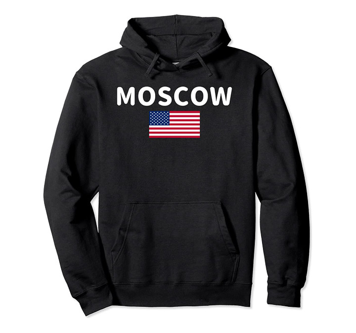 Cool Moscow City ID Idaho Usa Flag Pullover Hoodie, T Shirt, Sweatshirt