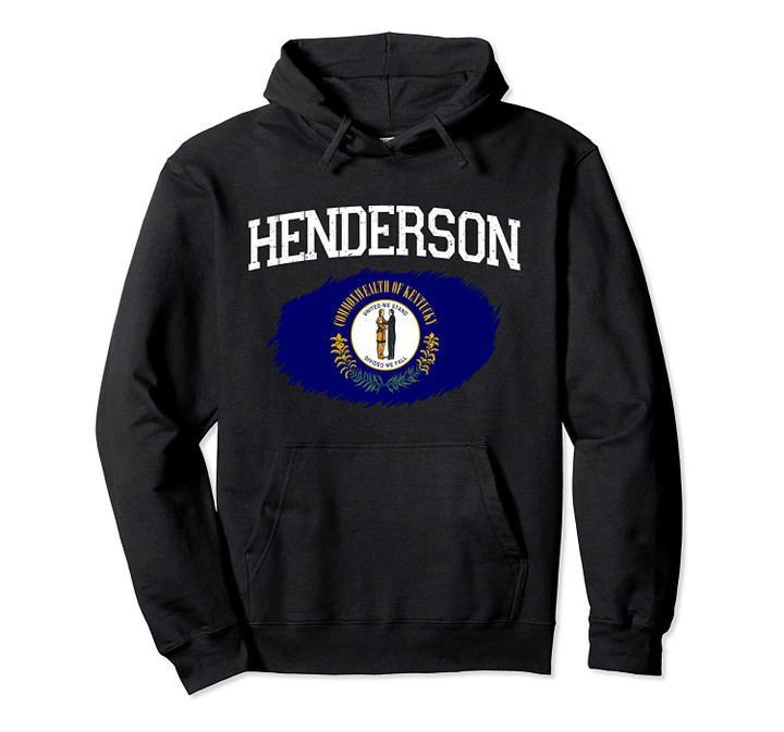 HENDERSON KY KENTUCKY Flag Vintage USA Sports Men Women Pullover Hoodie, T Shirt, Sweatshirt