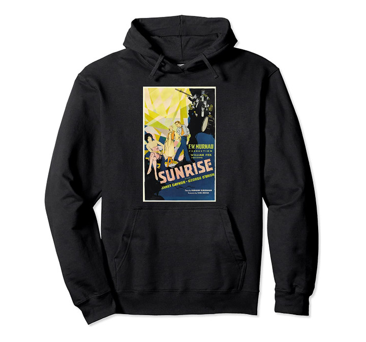 Sunrise: A Song of Two Humans 1927 Movie Poster Old Art Gift Pullover Hoodie, T Shirt, Sweatshirt