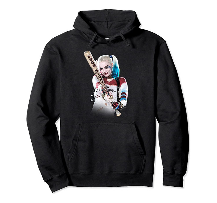 Suicide Squad Harley Quinn Bat At You Pullover Hoodie, T Shirt, Sweatshirt