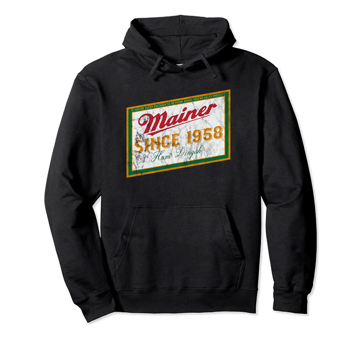 The Funny 1958 Mainer's 62 Beer Label Birthday Gift Pullover Hoodie, T Shirt, Sweatshirt