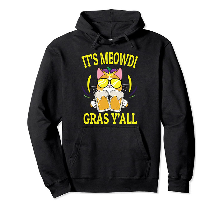 It's Meowdi Mardi Gras New Orleans Gifts Men Pullover Hoodie, T Shirt, Sweatshirt