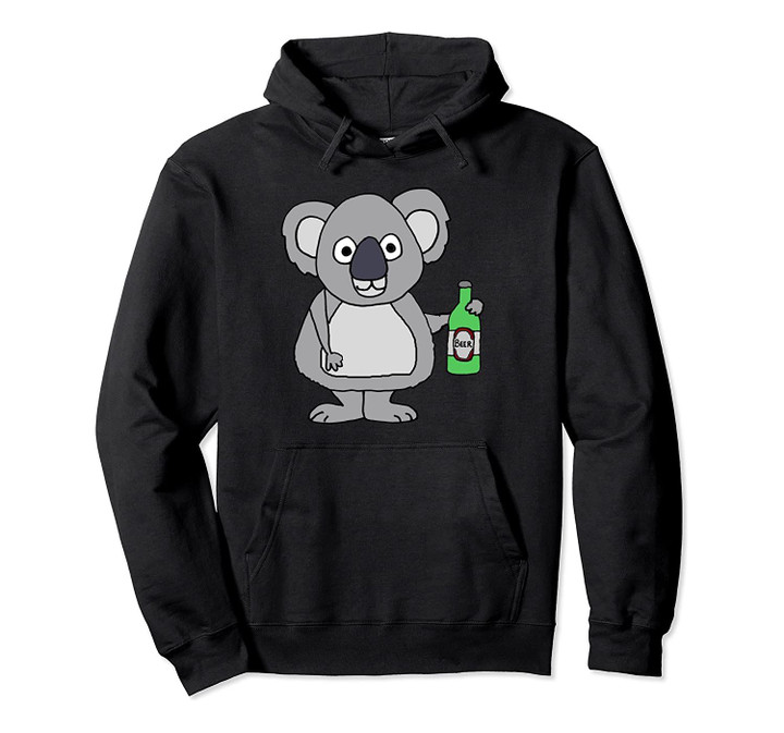 Smileteesall Funny Koala Bear Drinking Beer Pullover Hoodie, T Shirt, Sweatshirt