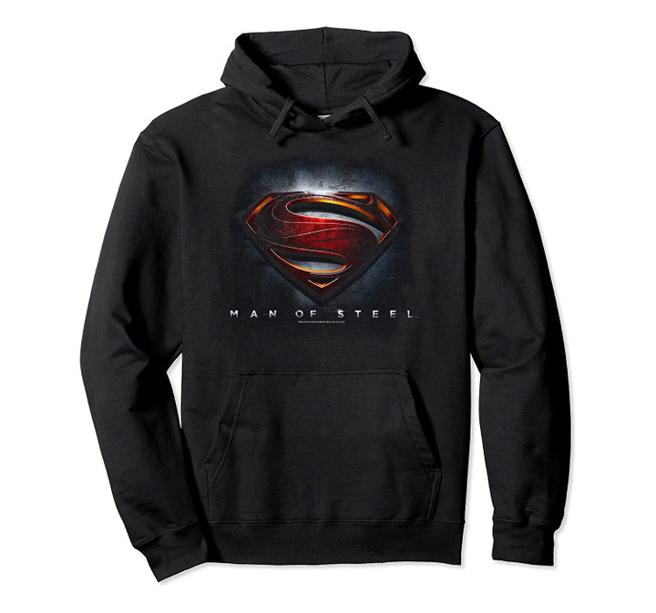 Superman Man of Steel Movie Shield Pullover Hoodie, T Shirt, Sweatshirt