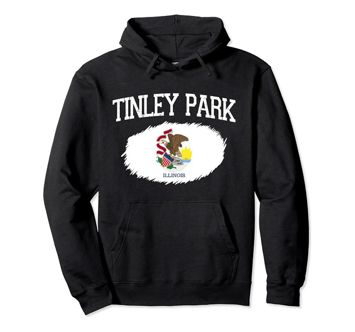 TINLEY PARK IL ILLINOIS Flag Vintage USA Sports Men Women Pullover Hoodie, T Shirt, Sweatshirt