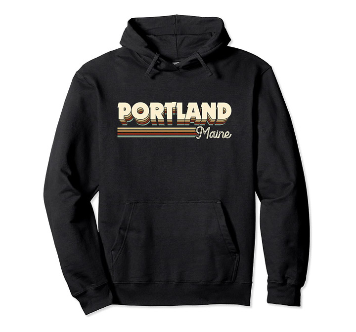 Retro Portland Maine ME Souvenirs And Gifts Men Women Kids Pullover Hoodie, T Shirt, Sweatshirt