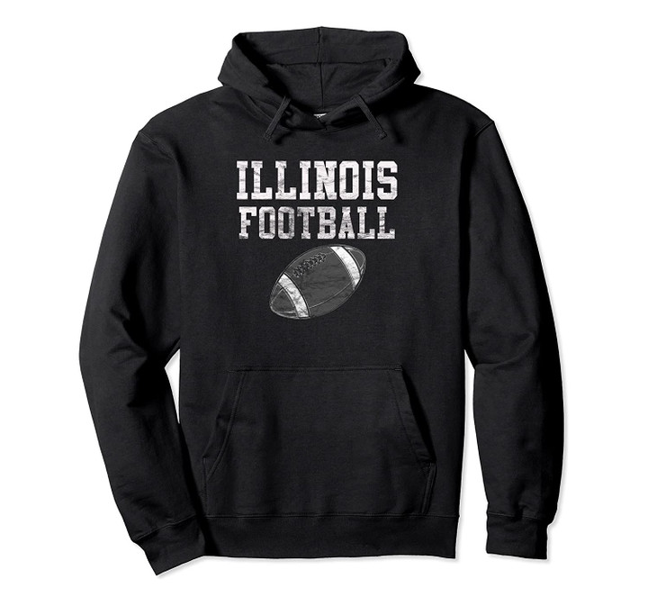 Illinois Football Pullover Hoodie, T Shirt, Sweatshirt
