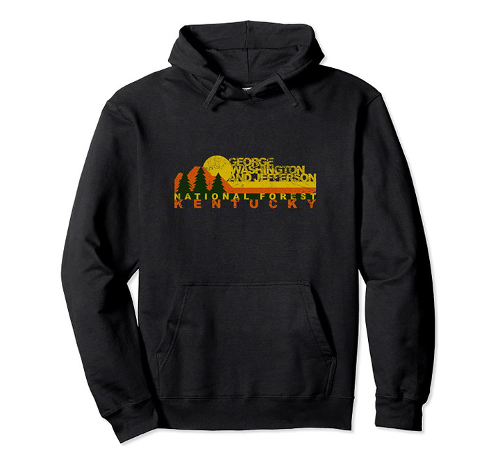 George Washington and Jefferson National Forests Vintage Pullover Hoodie, T Shirt, Sweatshirt