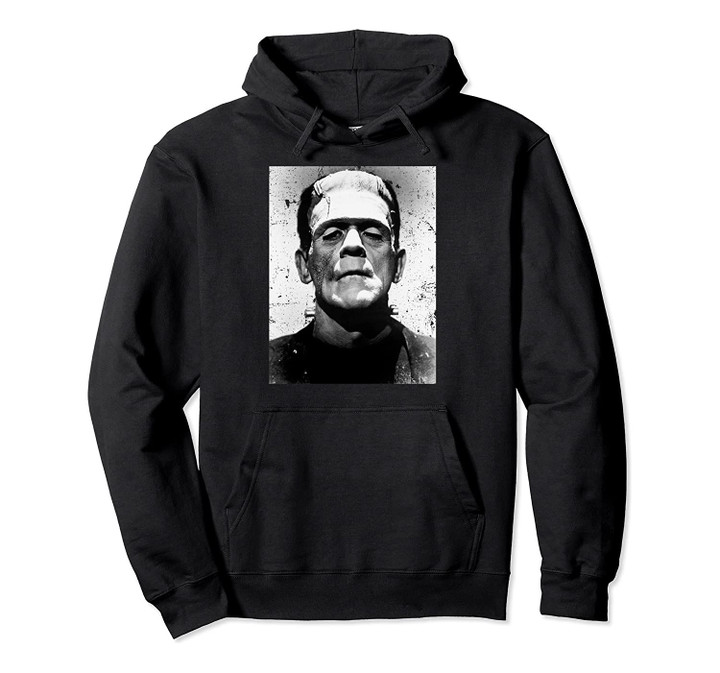 Classic Halloween Monster Poster Horror Movie Frankenstein Pullover Hoodie, T Shirt, Sweatshirt