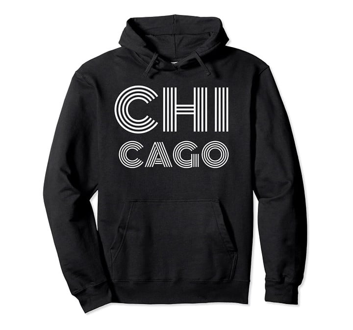 Chicago Illinois IL Big Inline Travel Souvenir Gift Pullover Hoodie, T Shirt, Sweatshirt